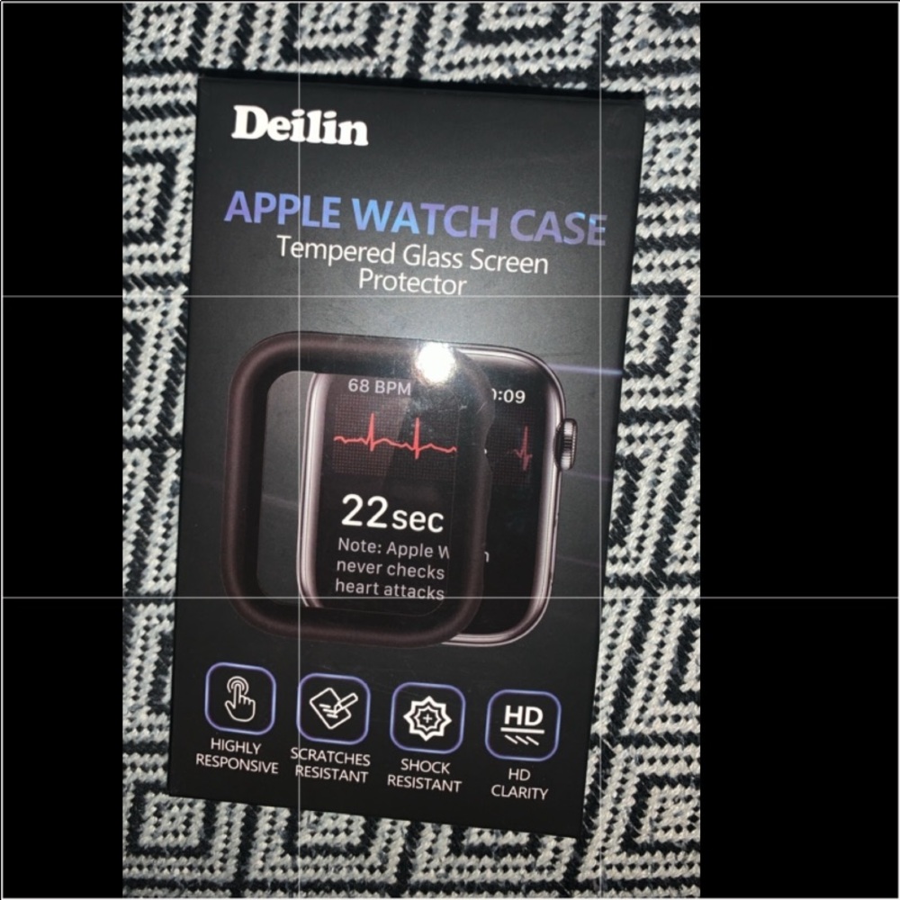Apple Watch case with tempered glass